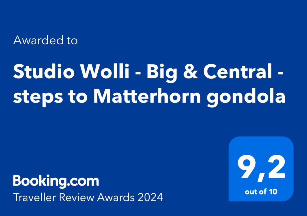 Studio Wolli - Stylish & Central - Steps To Matterhorn Gondola 采尔马特 外观 照片